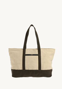 MARBELLA - Sac WEEK-END en toile & cuir