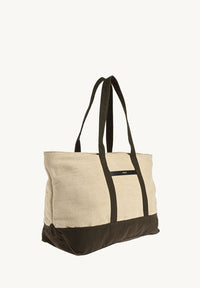 MARBELLA - Sac WEEK-END en toile & cuir