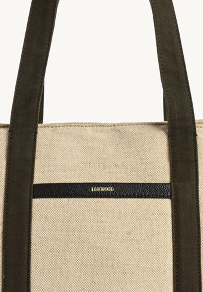 MARBELLA - Sac WEEK-END en toile & cuir