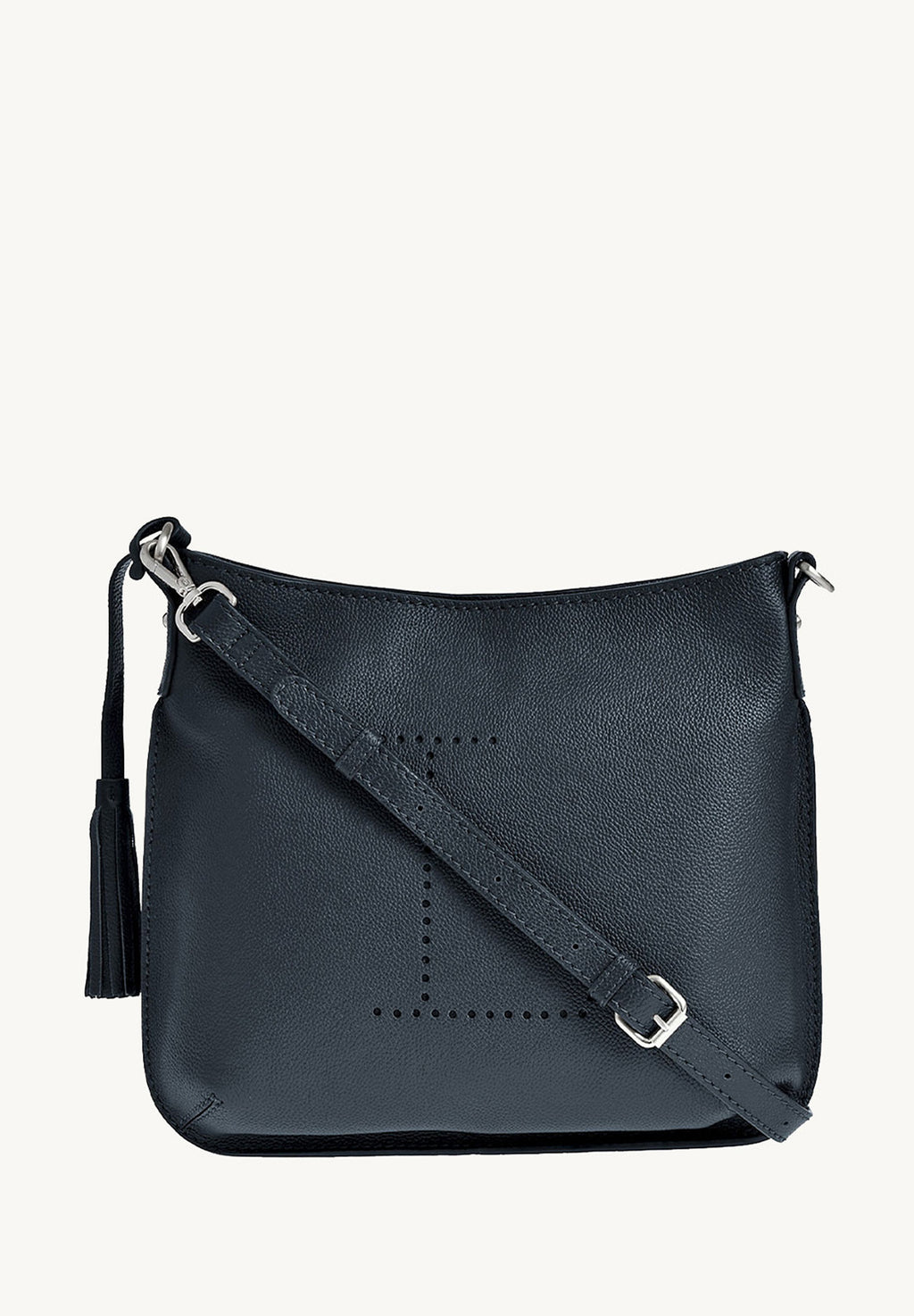CELIA L Grained leather messenger bag