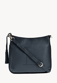 CELIA L - Grained leather messenger bag