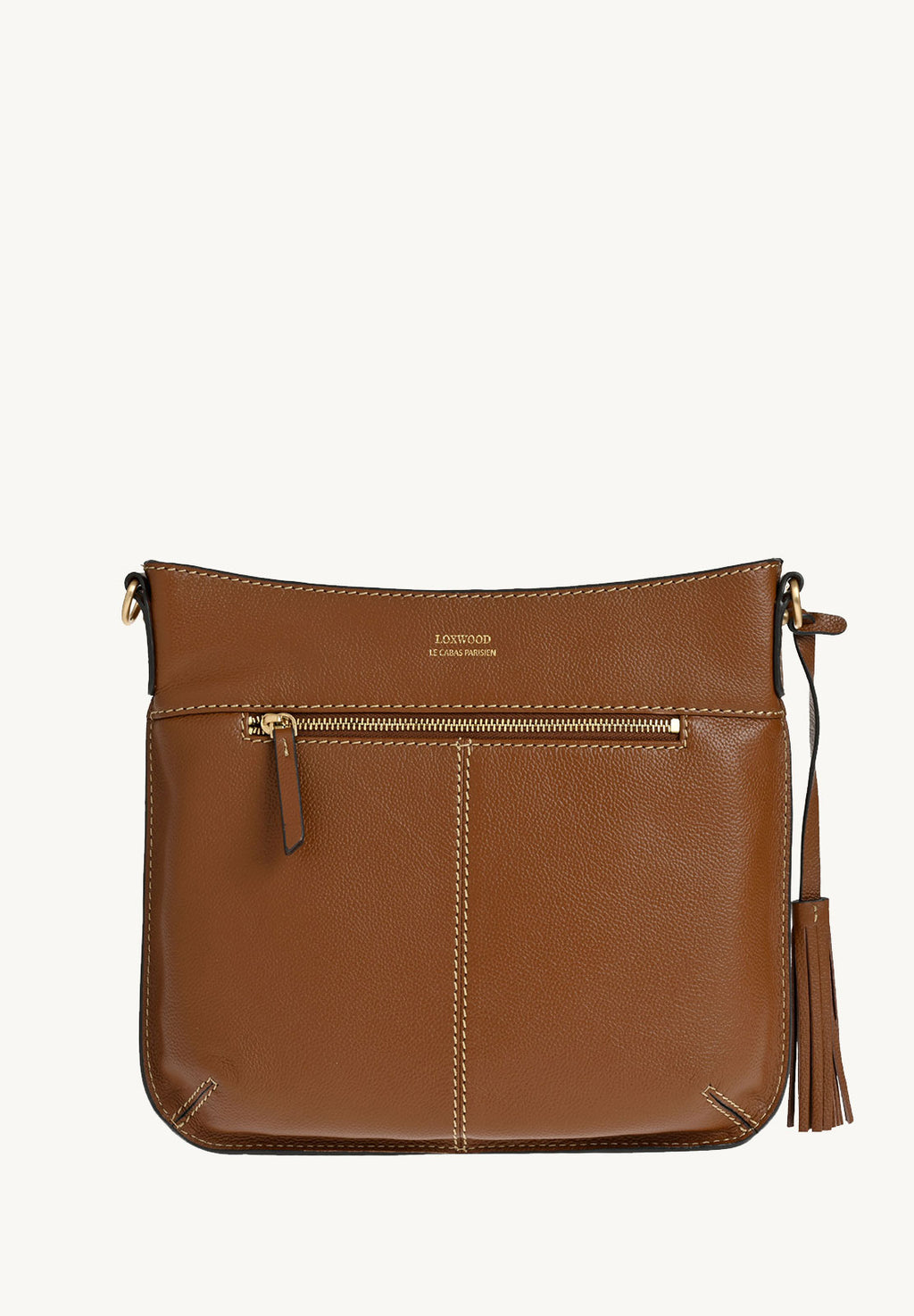 CELIA L - Grained leather messenger bag