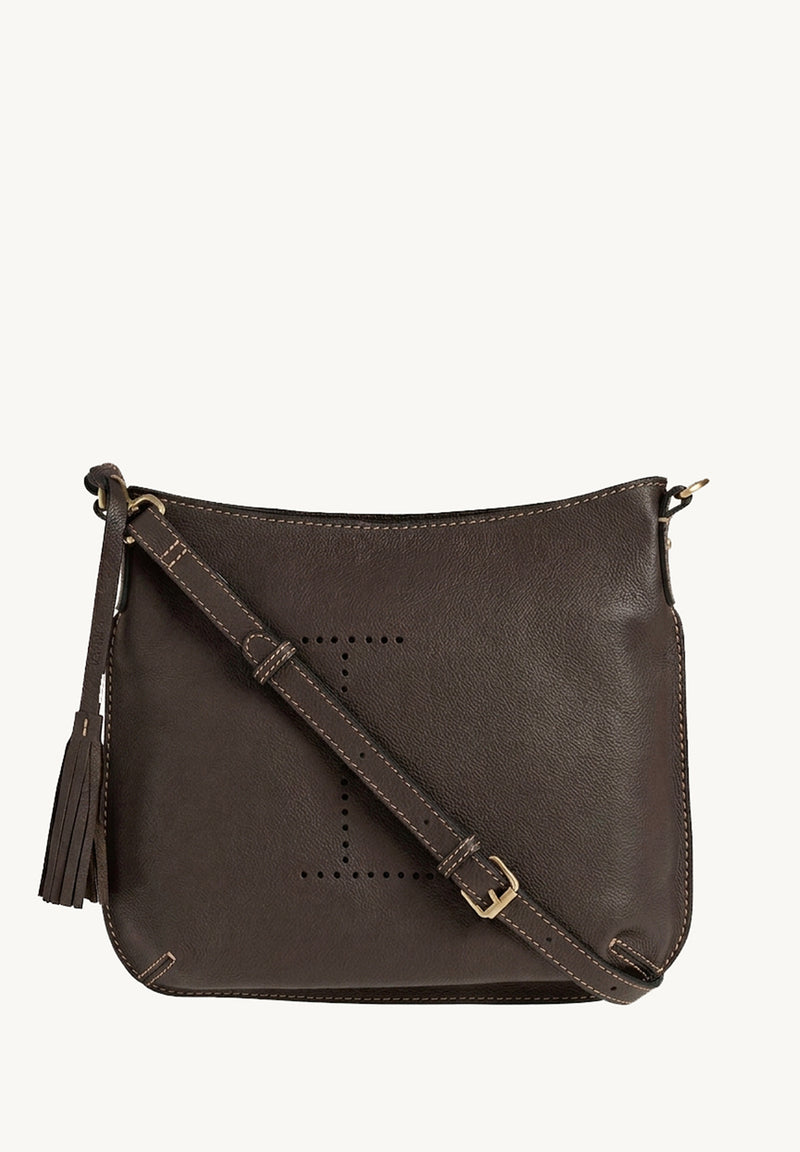 CELIA L - Sac besace en cuir grainé