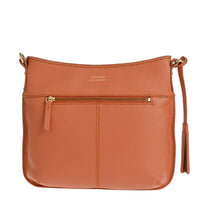 CELIA L - Grained leather messenger bag