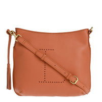 CELIA L - Grained leather messenger bag