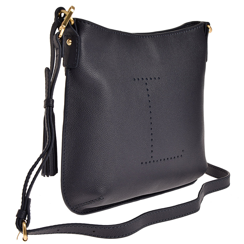 CELIA L - Grained leather messenger bag