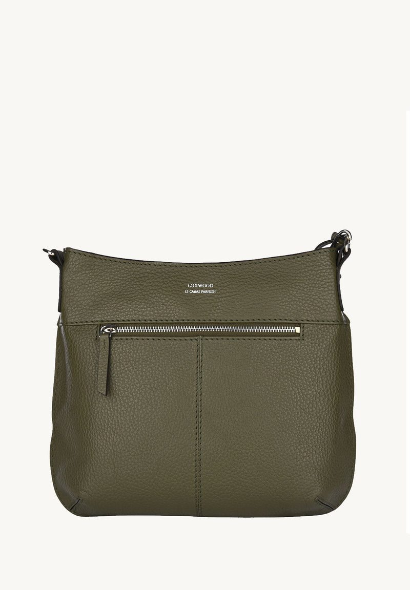 CELIA L - Grained leather messenger bag