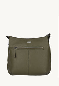 CELIA L - Grained leather messenger bag