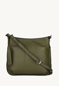 CELIA L - Grained leather messenger bag