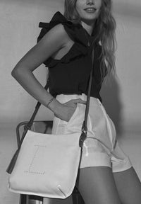 CELIA L - Grained leather messenger bag