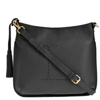 CELIA L - Grained leather messenger bag