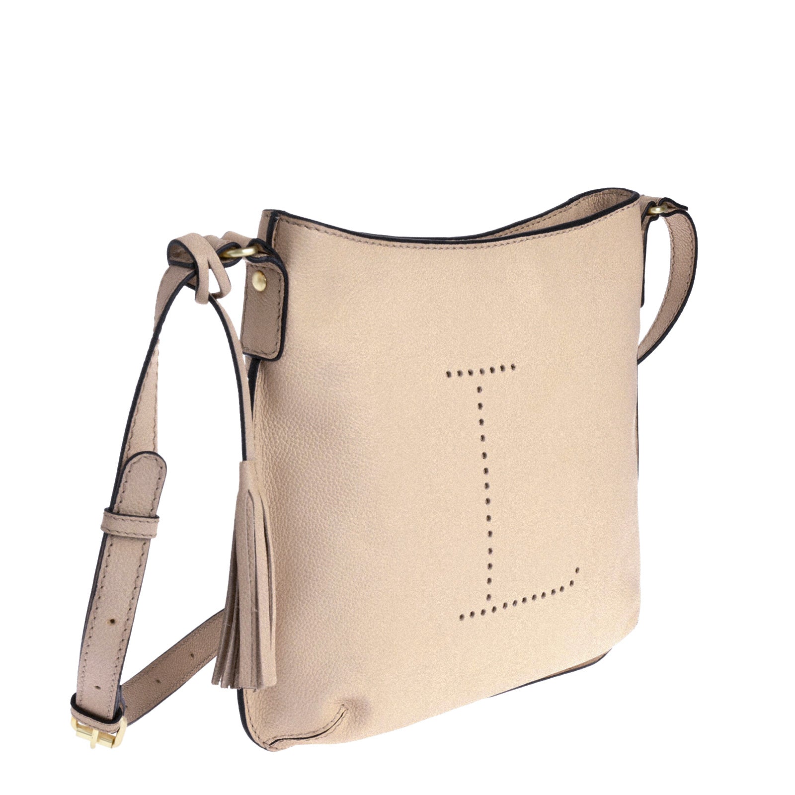 CELIA L - Grained leather messenger bag