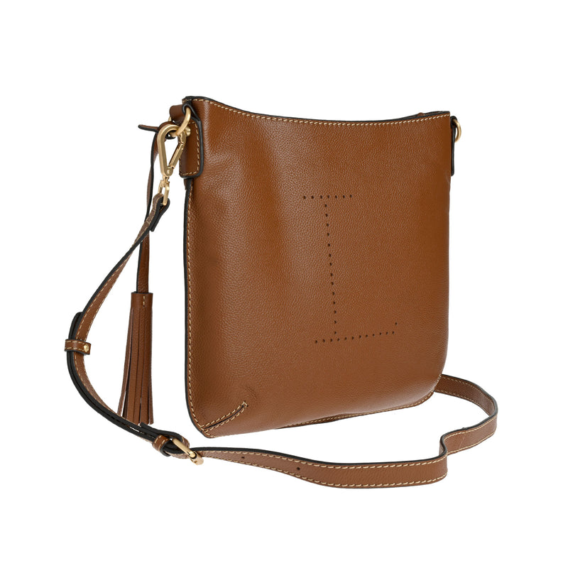 CELIA L - Grained leather messenger bag