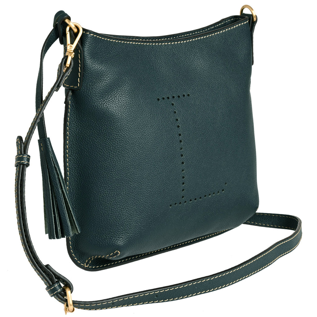 CELIA L - Sac besace en cuir grainé