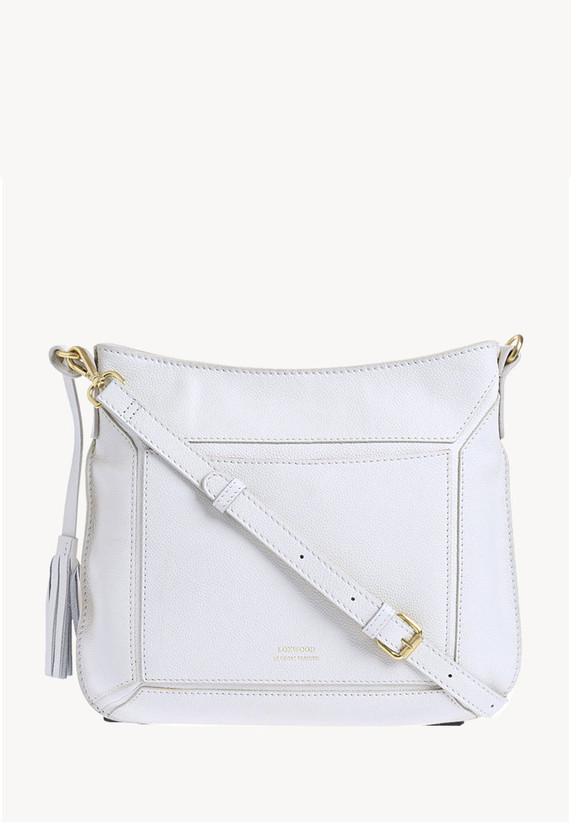 CELIA - Sac besace en cuir grainé façon ORIGAMI