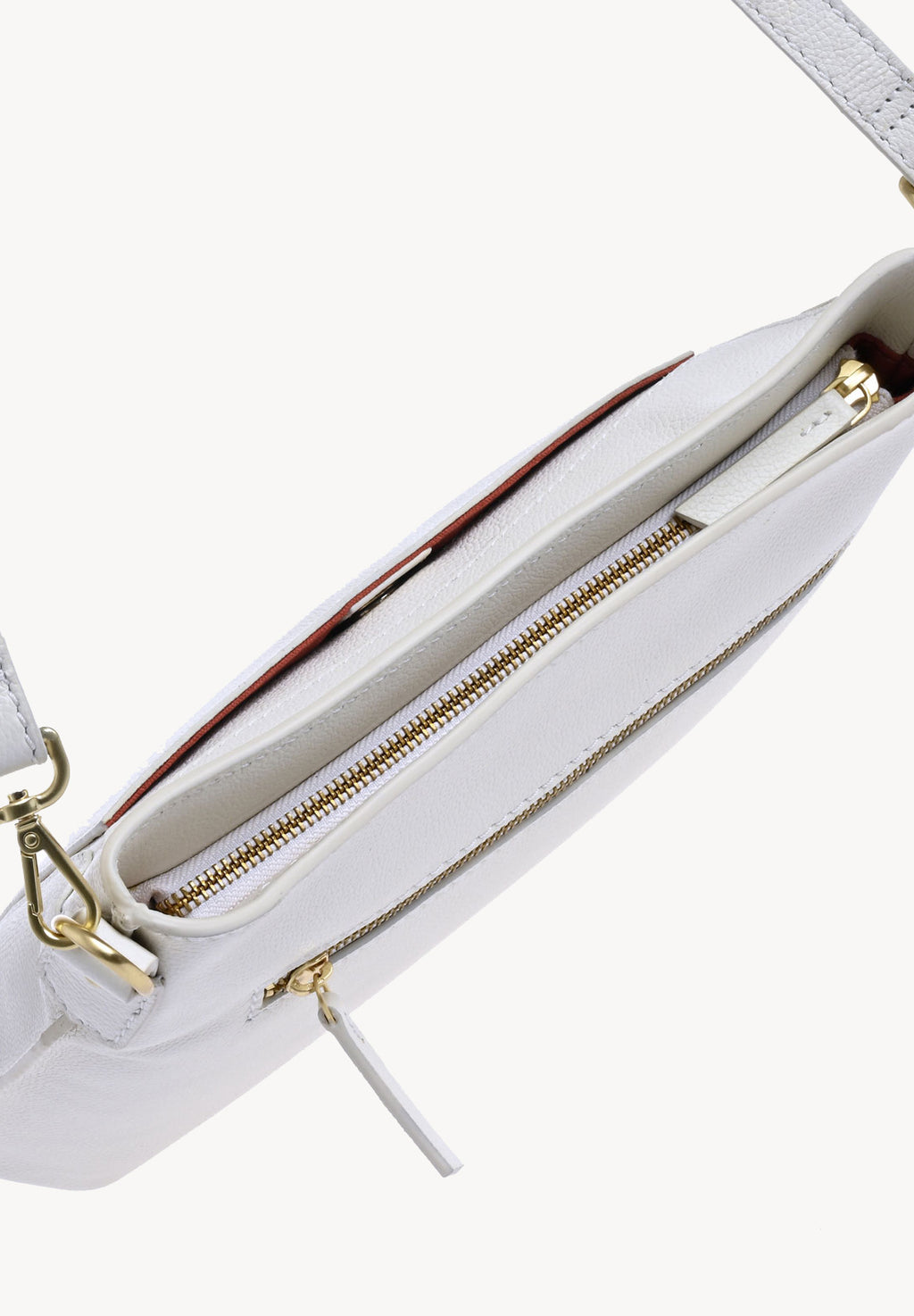 CELIA - Sac besace en cuir grainé façon ORIGAMI