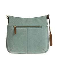 CELIA L - Suede leather messenger bag