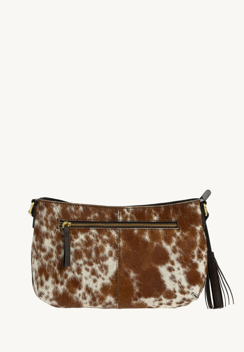 CELIA Medium - Sac besace en poil de vachette