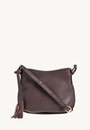 MINI CELIA - Small grained leather messenger bag