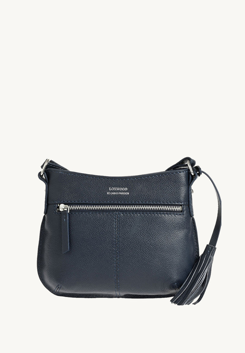 MINI CELIA - Small grained leather messenger bag