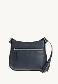 MINI CELIA - Small grained leather messenger bag