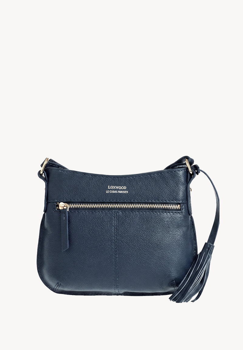 MINI CELIA - Petit sac besace en cuir grainé
