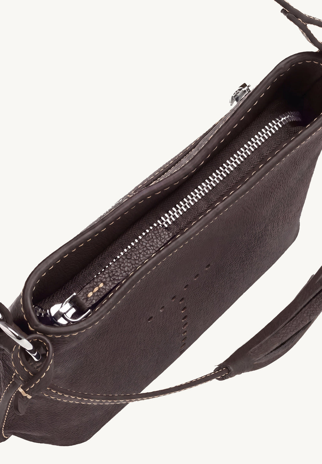 Mini Celia Leather Coffee
