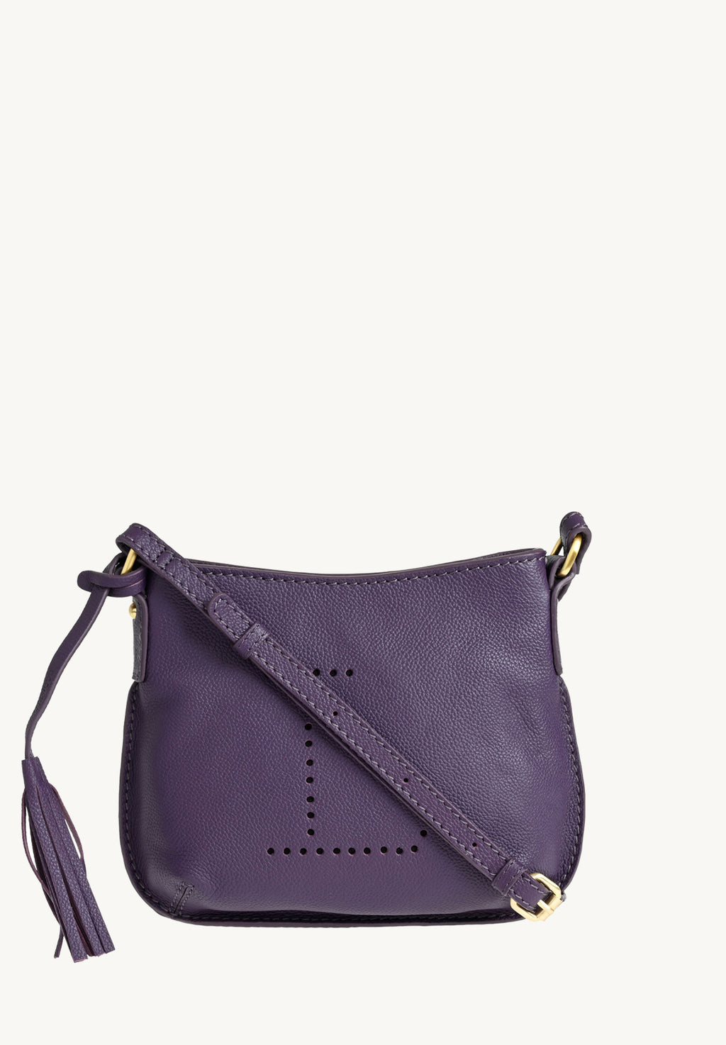 MINI CELIA - Petit sac besace en cuir grainé