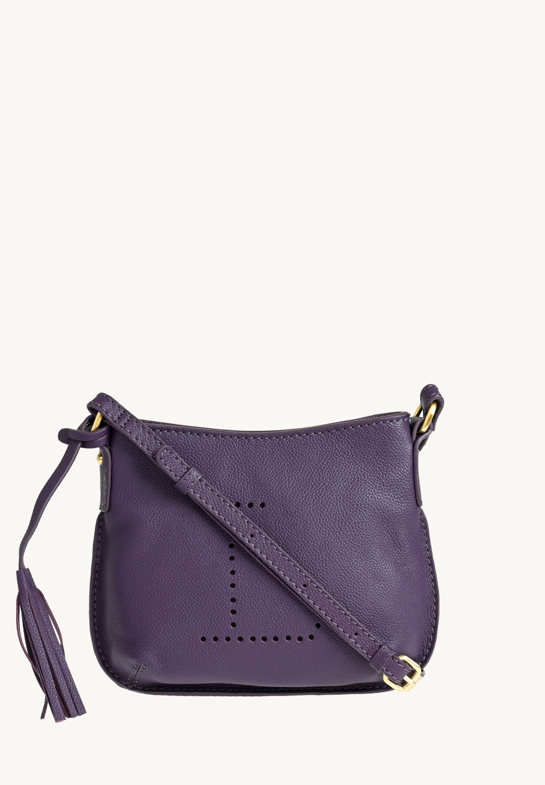 MINI CELIA - Petit sac besace en cuir grainé
