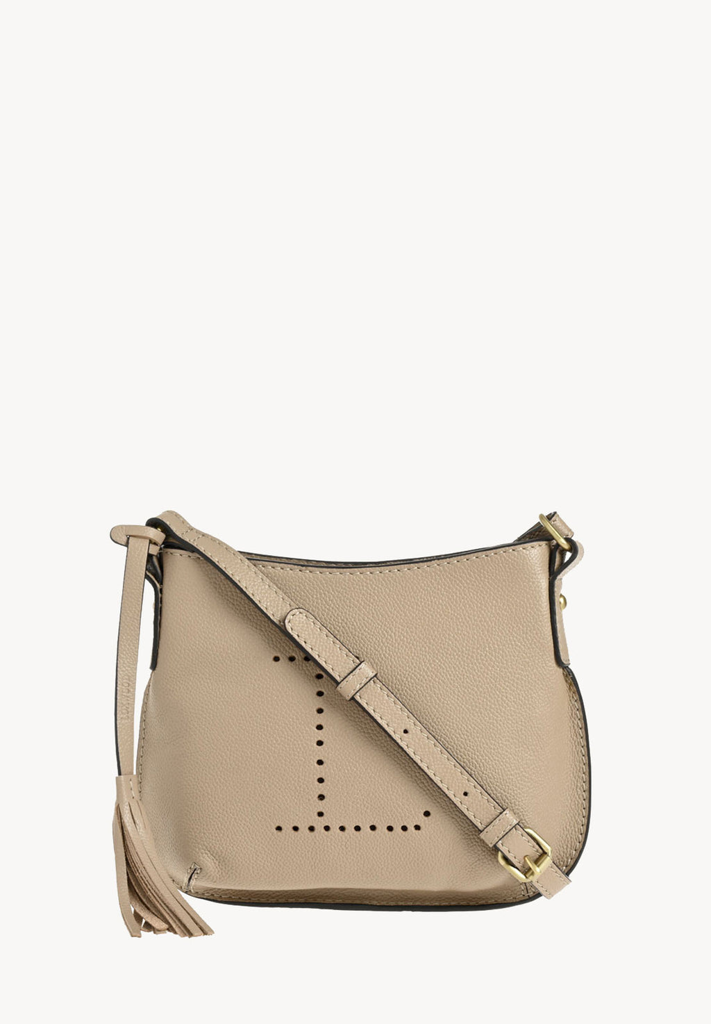 MINI CELIA - Small grained leather messenger bag