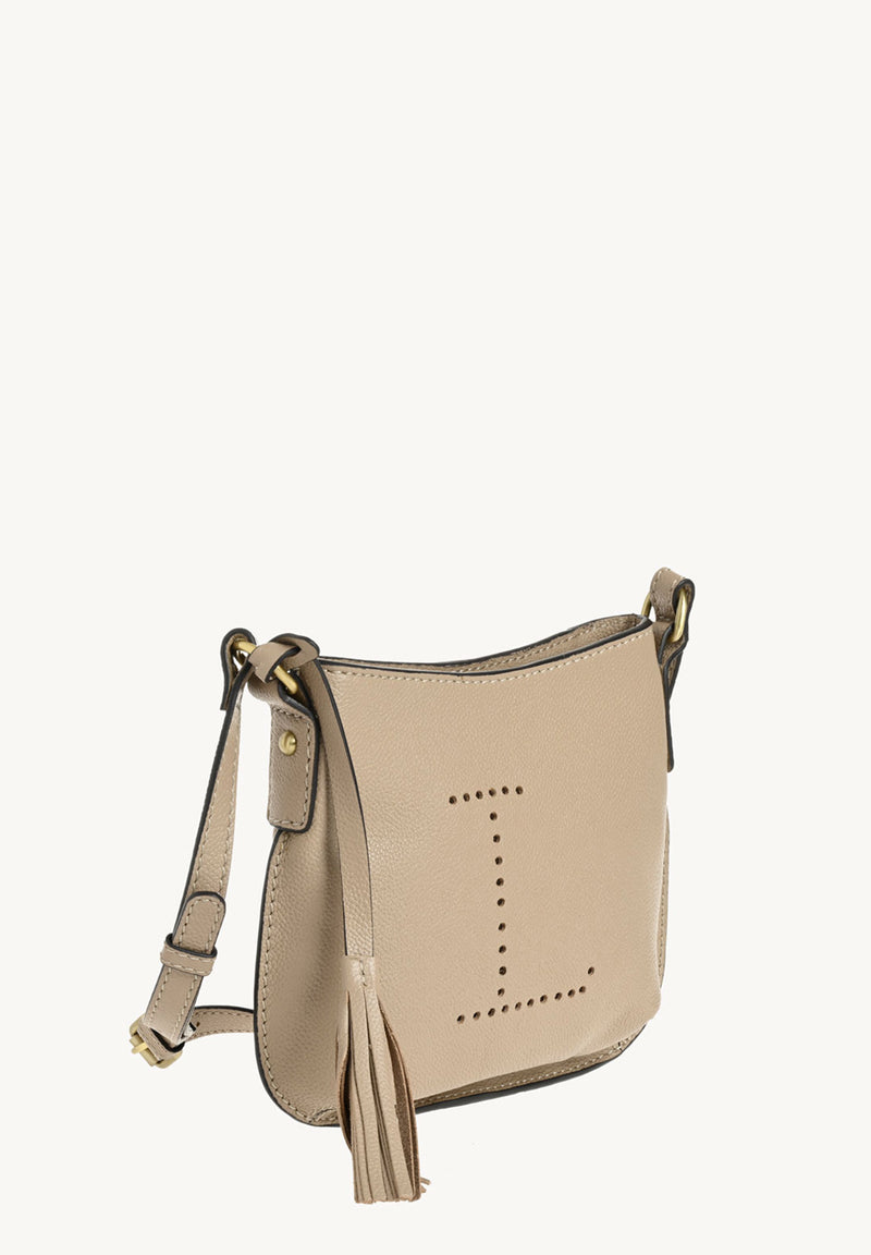 MINI CELIA - Petit sac besace en cuir grainé