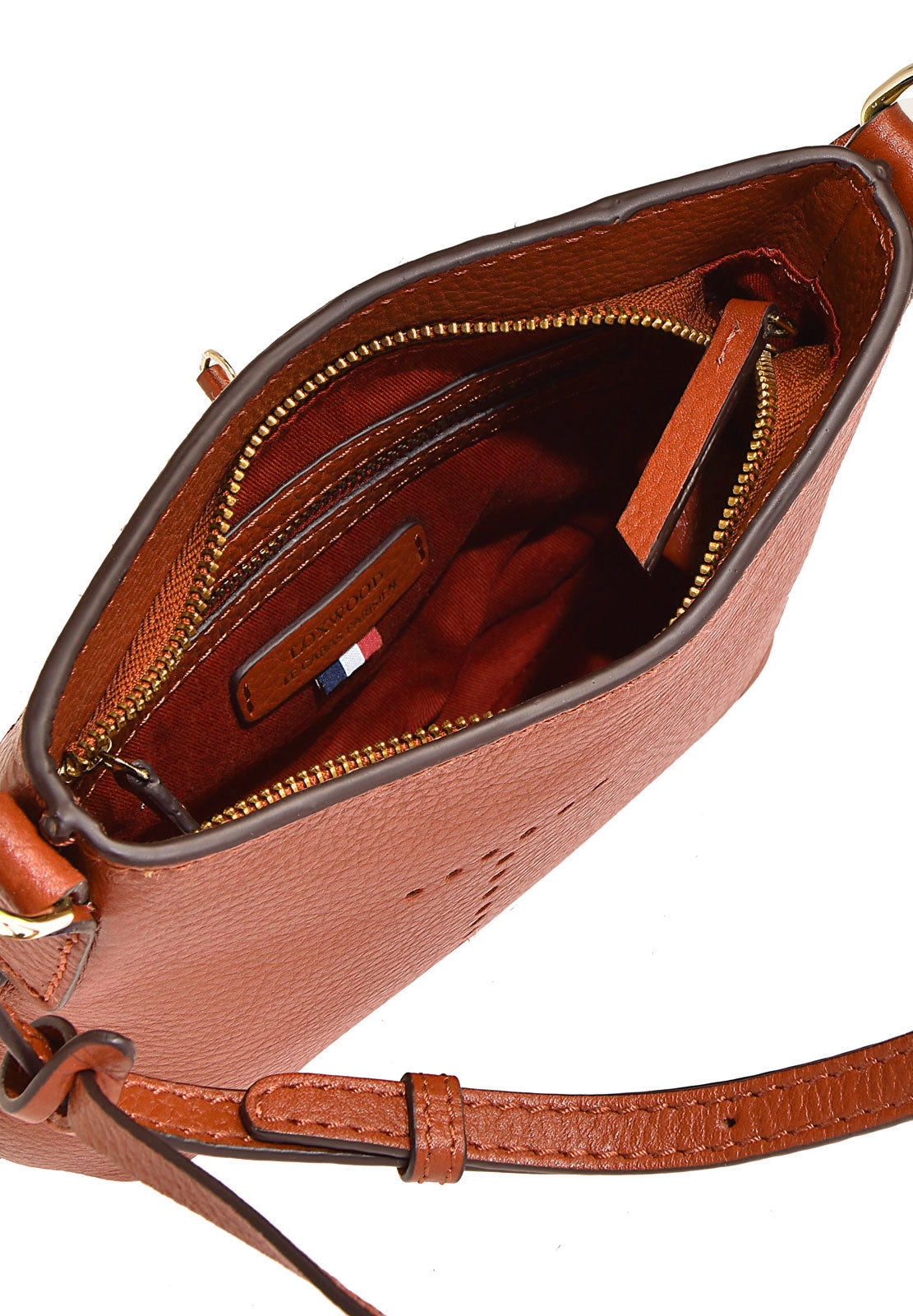 Mini Celia Orange Leather