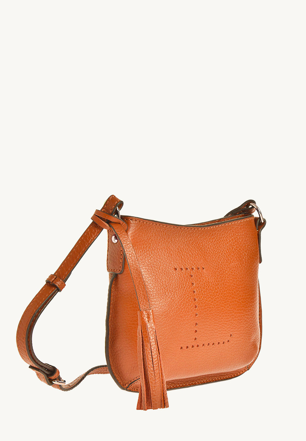 Mini Celia Orange Leather
