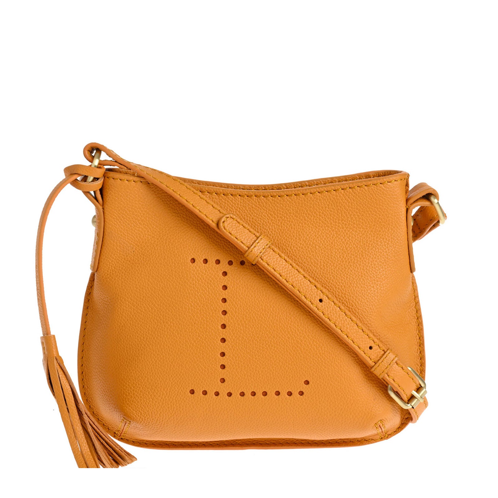 MINI CELIA - Petit sac besace en cuir grainé