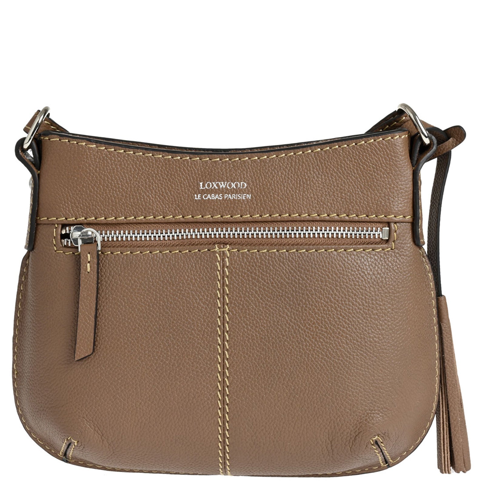 MINI CELIA - Small grained leather messenger bag