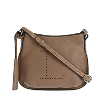 MINI CELIA - Small grained leather messenger bag