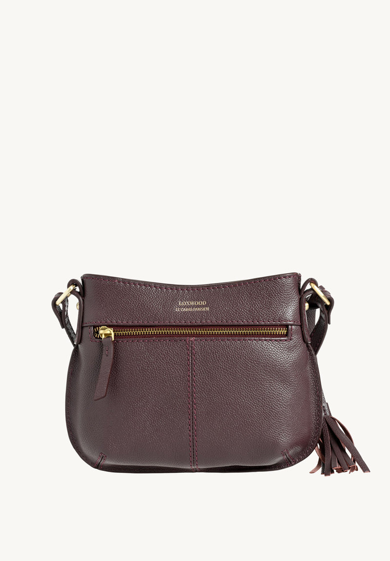 MINI CELIA - Small grained leather messenger bag