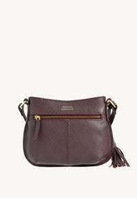 MINI CELIA - Small grained leather messenger bag