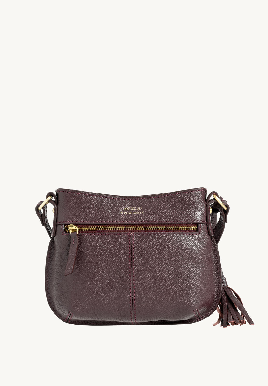 MINI CELIA - Small grained leather messenger bag