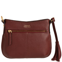 MINI CELIA - Small grained leather messenger bag