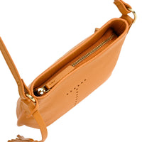 MINI CELIA - Petit sac besace en cuir grainé