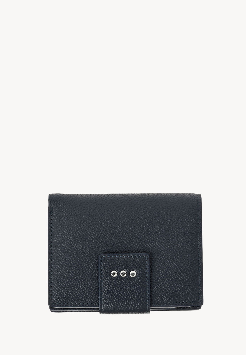 Petit portefeuille à dos à dos - Cuir grainé