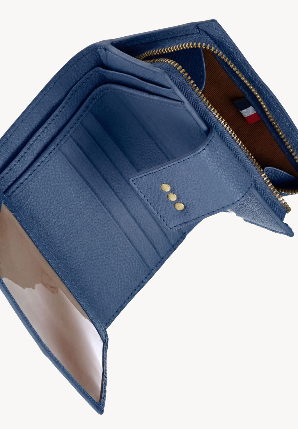 Blue Jean Leather Back to Back Wallet