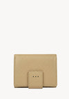Small back-to-back wallet - Champagne grained leather