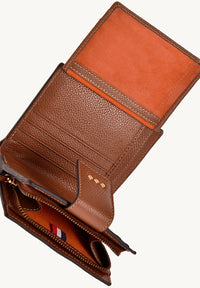 Small backpack wallet - Grained leather