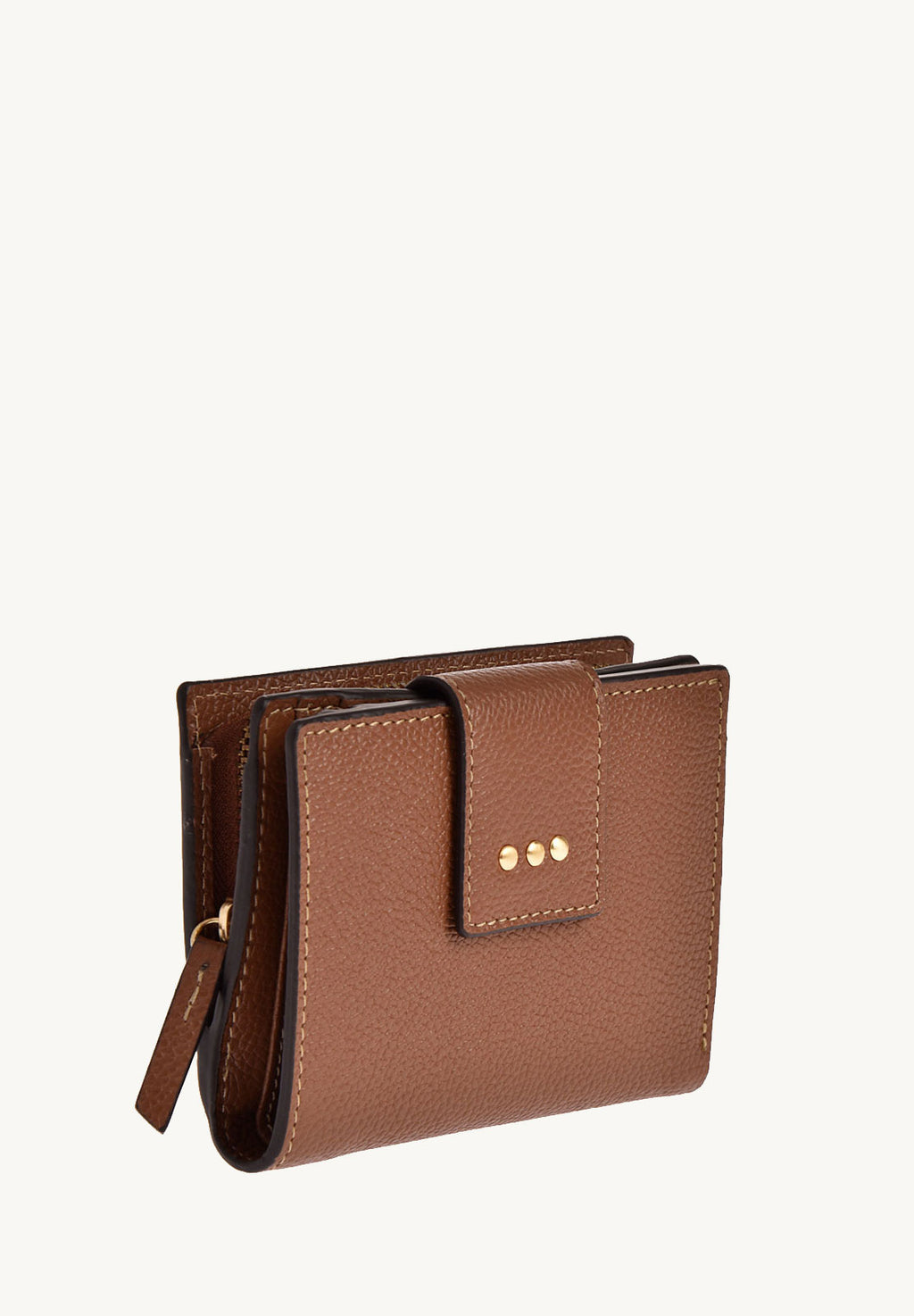 Small backpack wallet - Grained leather