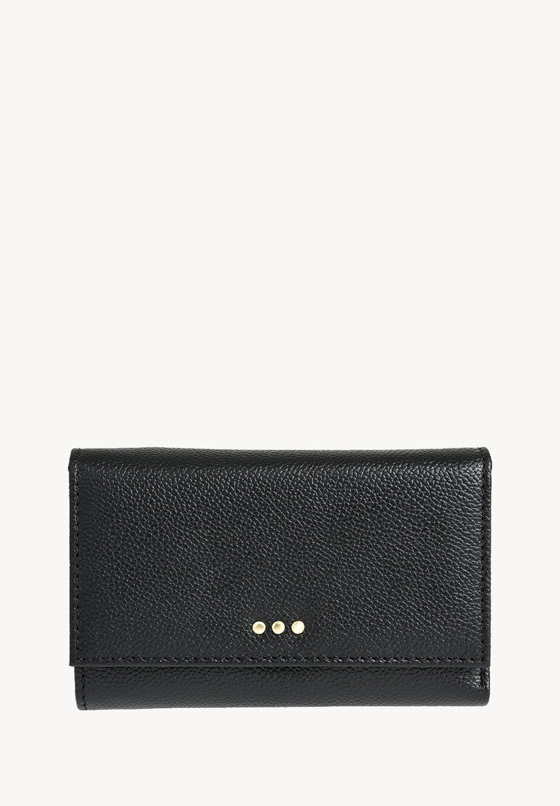 COMPAGNON - Petit portefeuille en cuir grainé