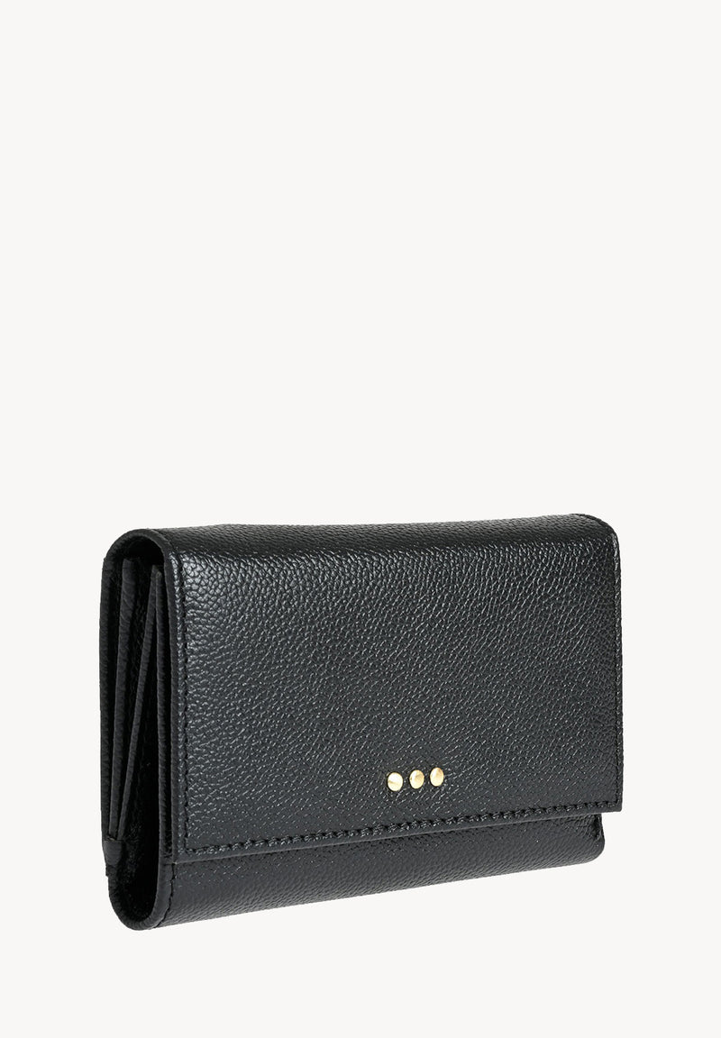 COMPAGNON - Petit portefeuille en cuir grainé