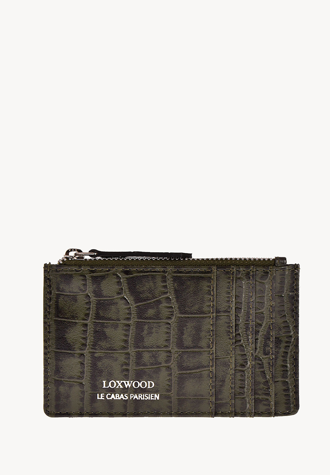 NOAH - Crocodile embossed leather card holder
