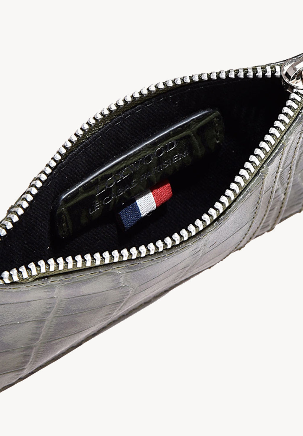 NOAH - Crocodile embossed leather card holder